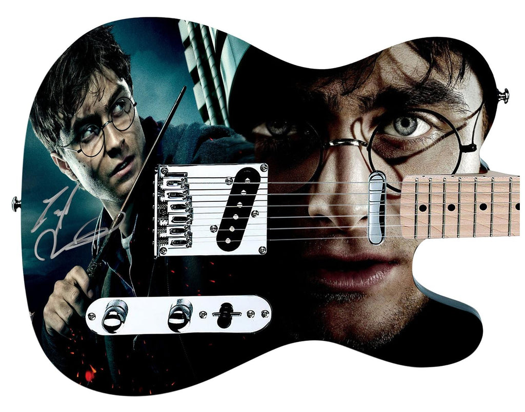 Harry Potter Daniel Radcliffe Autographed Graphics Photo Guitar ACOA LOA