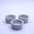 Hall China #362 White Ceramic Ramekin Set - Compact Serving
