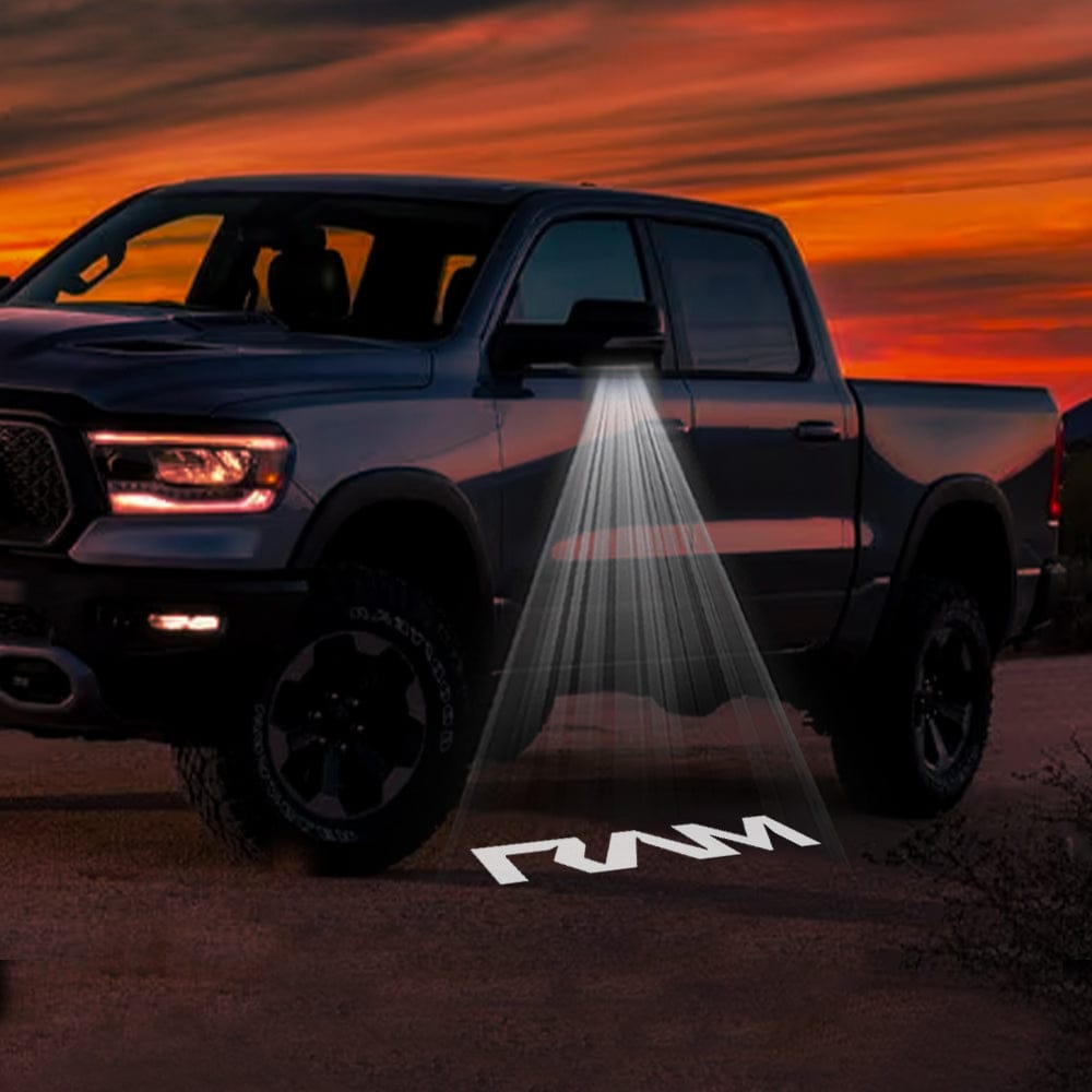 RAM 2500 3rd/4th/5th Gen Premium Side Wing Mirror Puddle Lights Various Designs 2003-2026