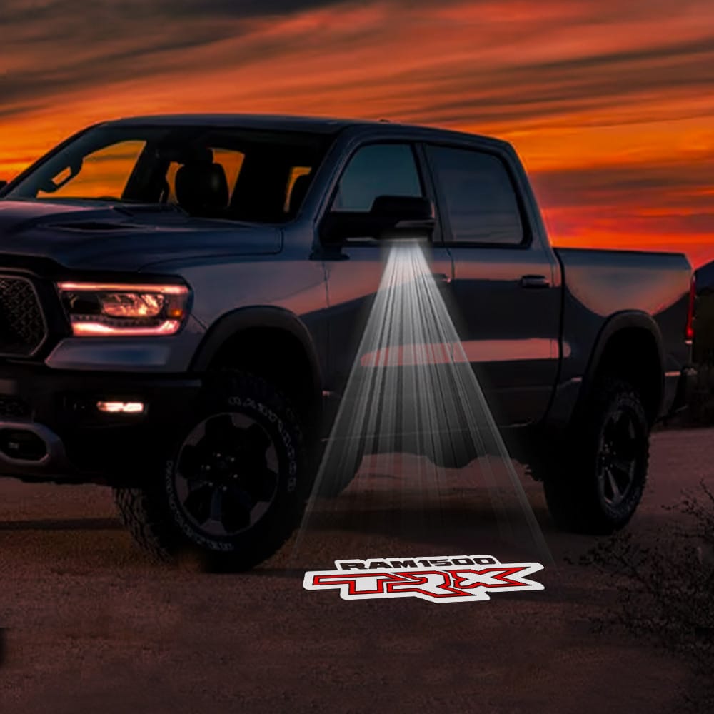 RAM 1500 3rd/4th/5th Gen Premium Side Wing Mirror Puddle Lights Various Designs 2002-2026