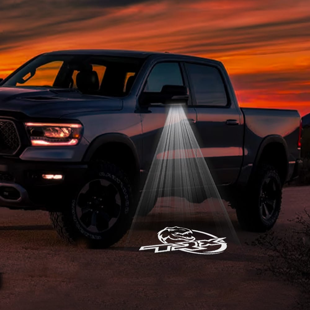 RAM 1500 3rd/4th/5th Gen Premium Side Wing Mirror Puddle Lights Various Designs 2002-2026