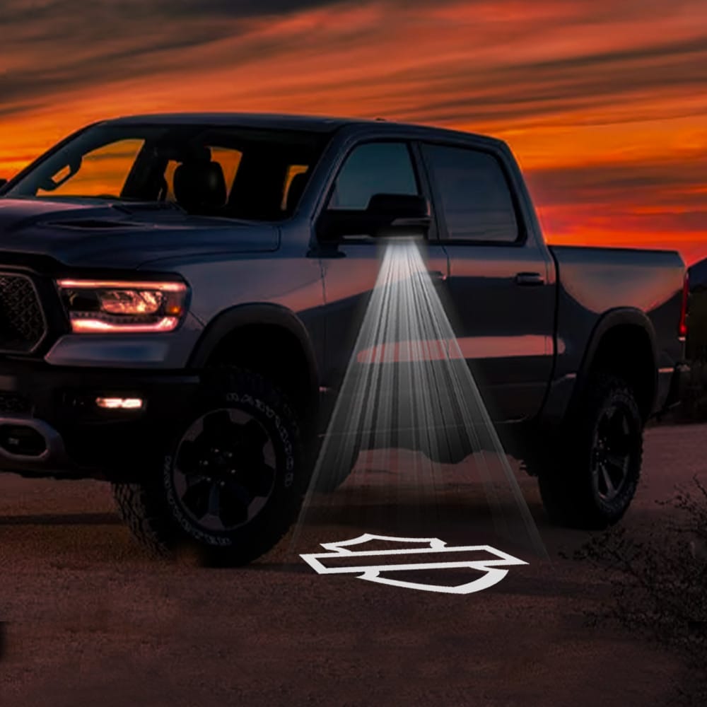 RAM 2500 3rd/4th/5th Gen Premium Side Wing Mirror Puddle Lights Various Designs 2003-2026