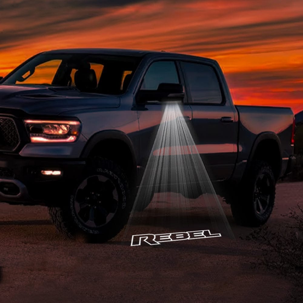 RAM 3500 3rd/4th/5th Gen Premium Side Wing Mirror Puddle Lights Various Designs - 2003-2026