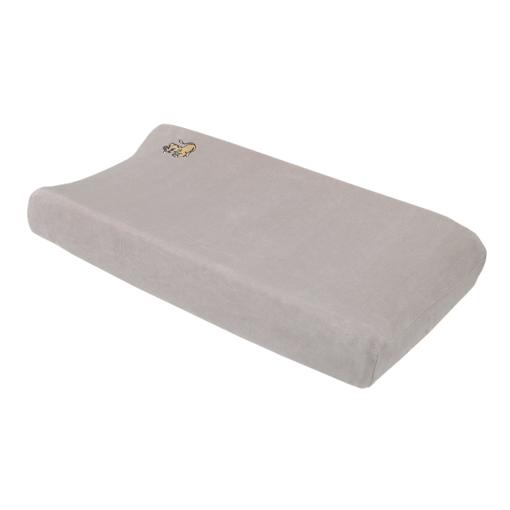 Lion King Daddy's Little Cub Grey, White and Tan Simba and Nala 6 Piece Nursery Crib Bedding Set - Comforter, Two Fitted Crib Sheets, Crib Skirt, Blanket and Changing Pad Cover