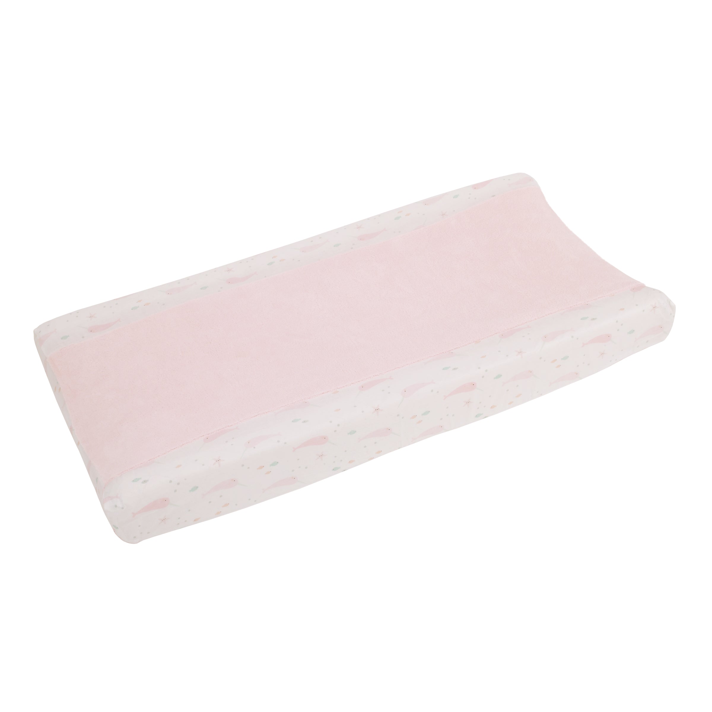 Under the Sea Whimsy Pink Narwhals Super Soft Changing Pad Cover