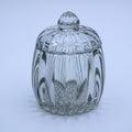 Jeannette Glass National Pattern Relish Jar with Lid — Clear