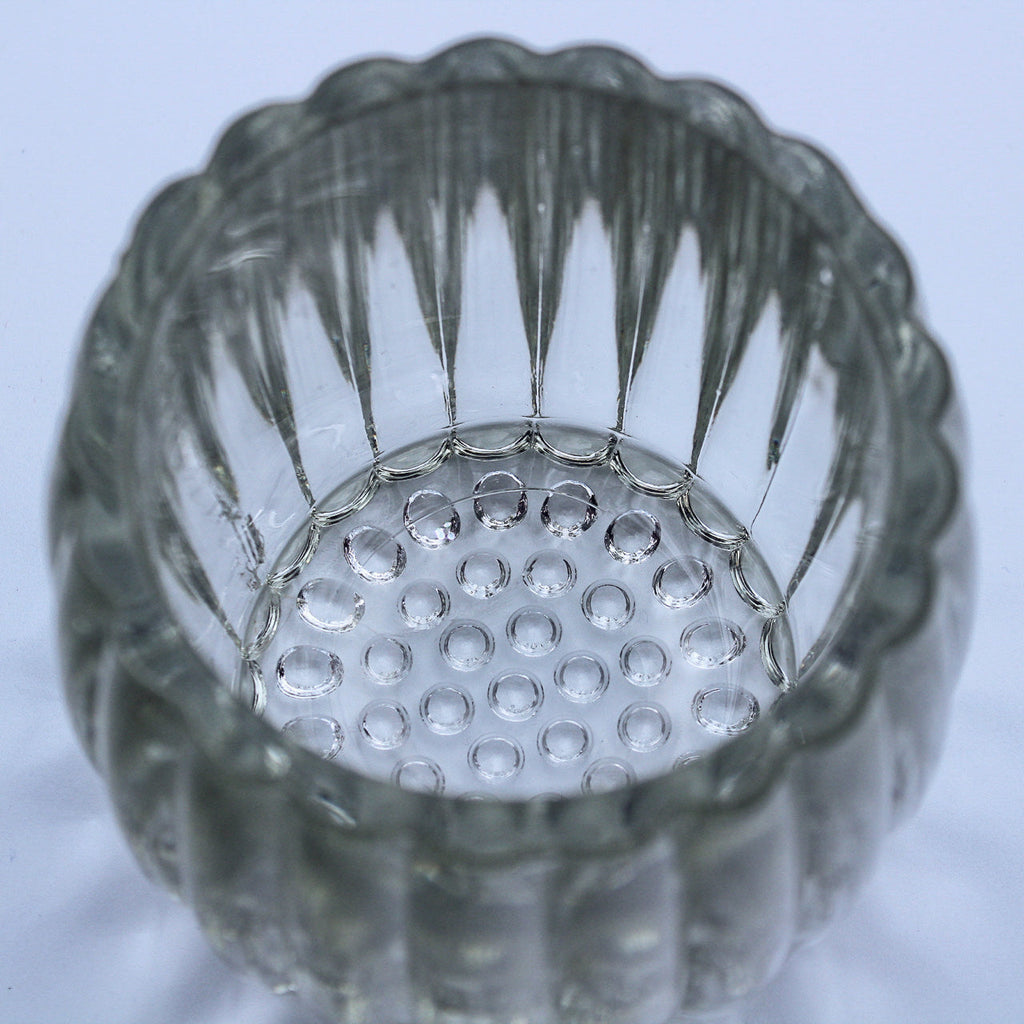 Jeannette Glass National Pattern Relish Jar with Lid — Clear