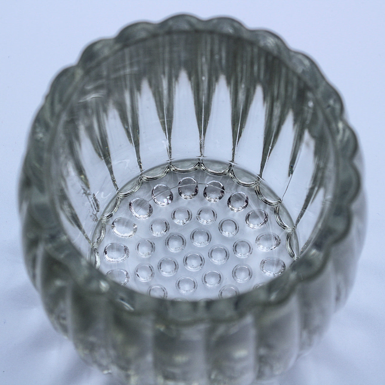 Jeannette Glass National Pattern Relish Jar with Lid — Clear
