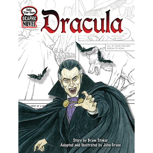Color Your Own Graphic Novel: Dracula - Paperback