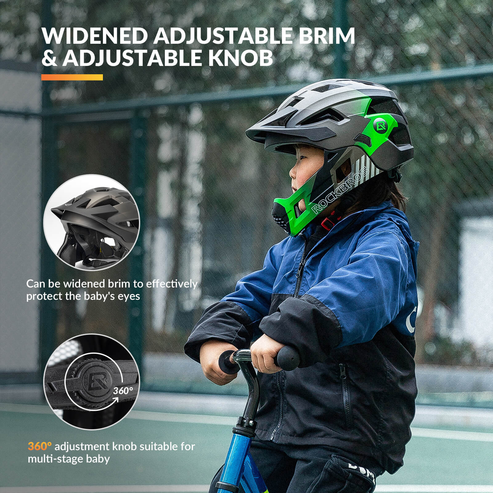 TS-61 Kids Full-Face Bike Helmet