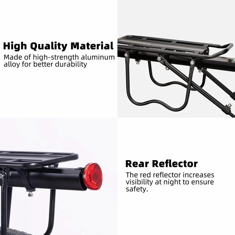 Seatpost Mounted Bike Rear Rack with Bolt-On Mount