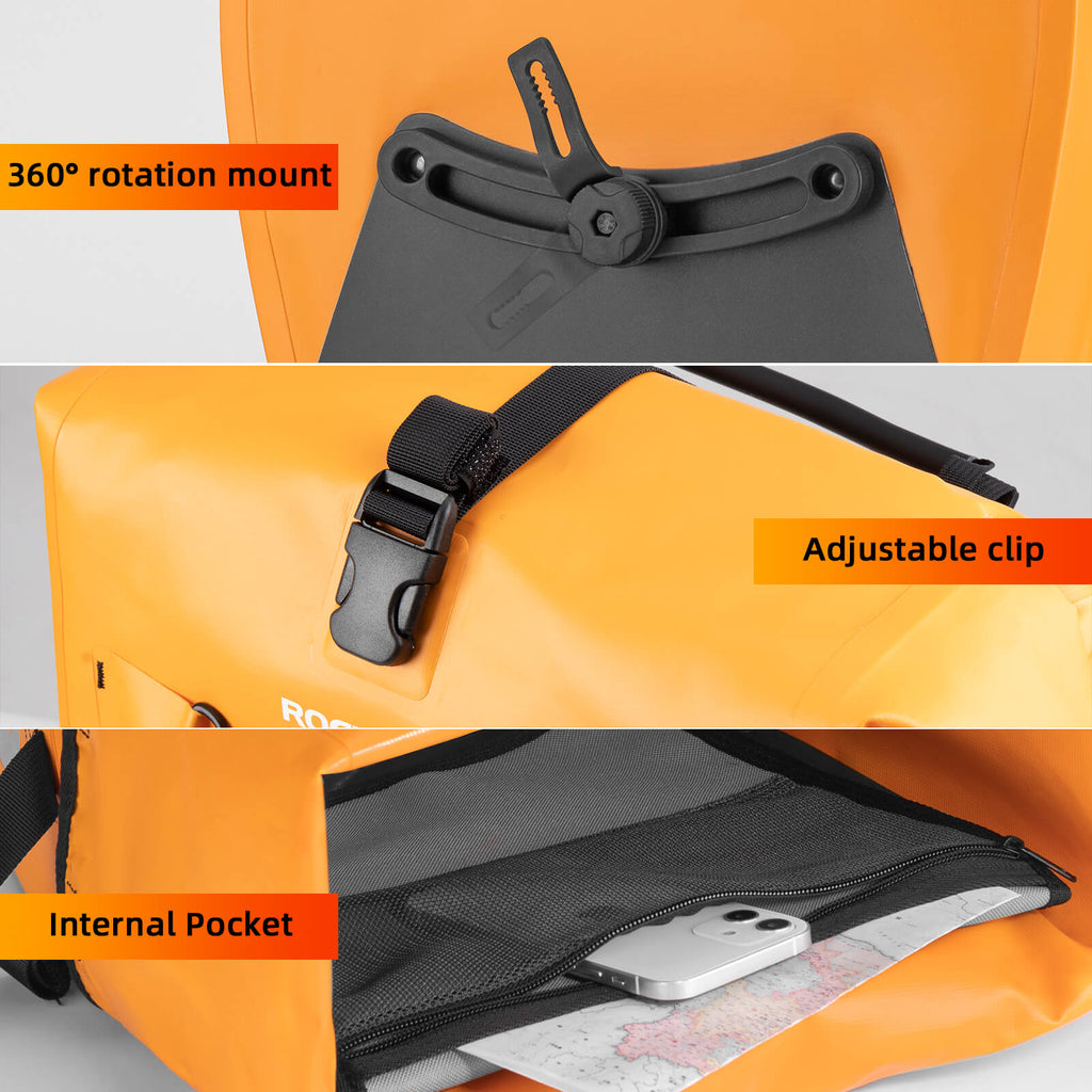 Fully Waterproof Bike Pannier Large Capacity