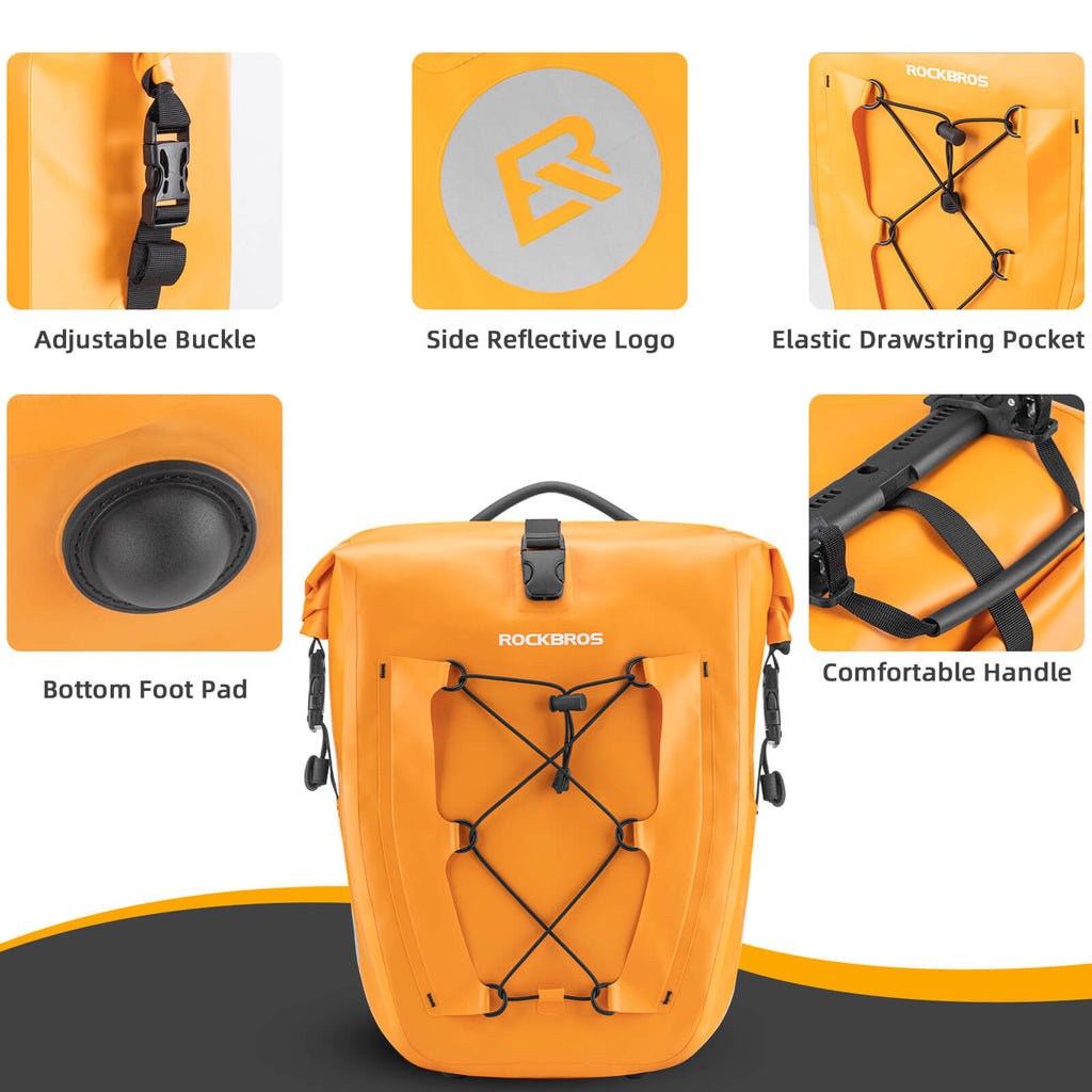 Fully Waterproof Bike Pannier Large Capacity