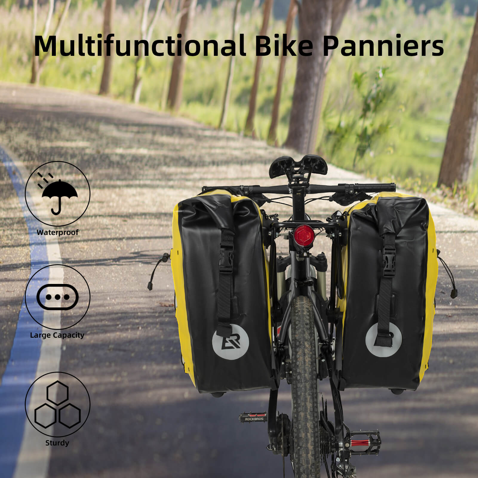Fully Waterproof Bike Pannier Large Capacity