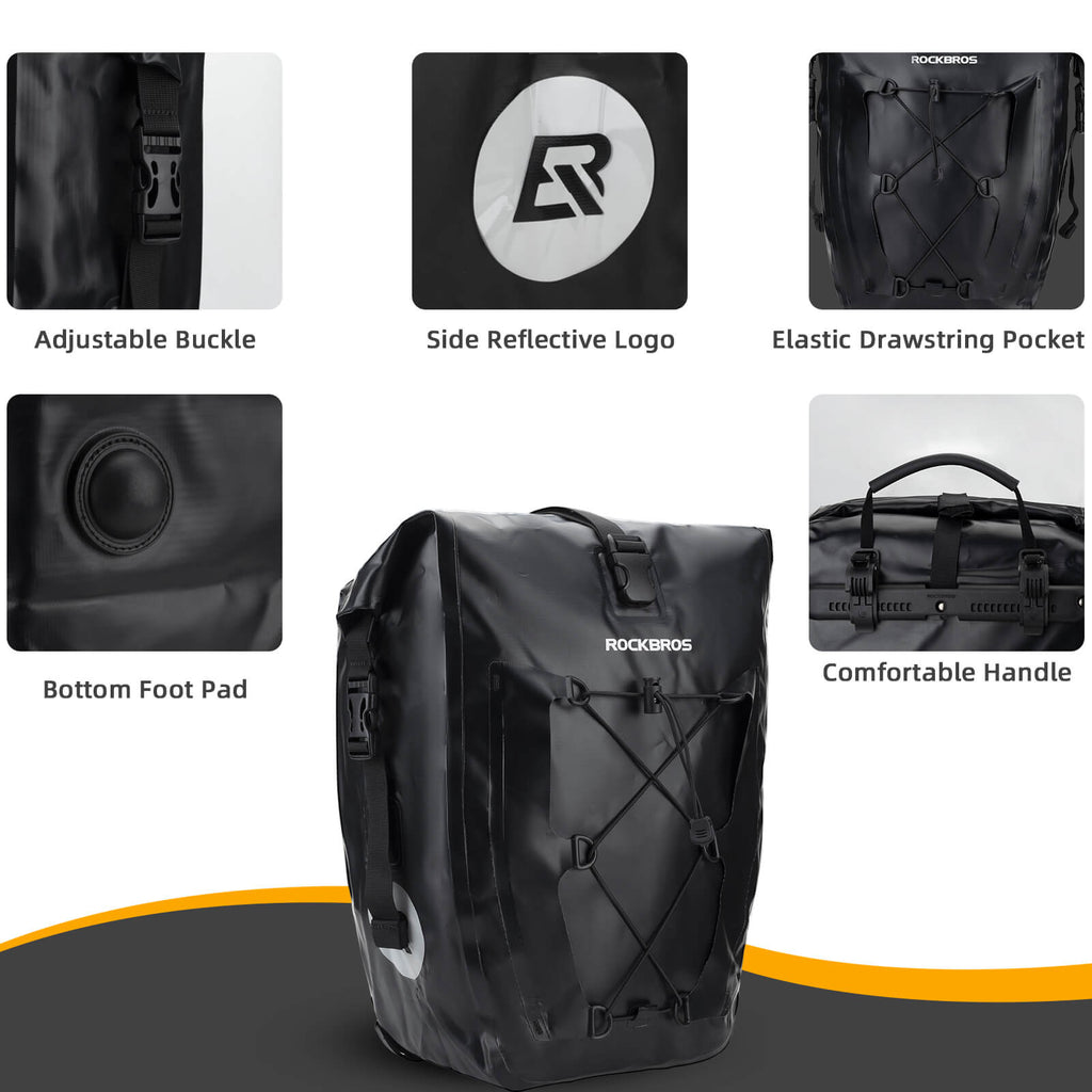 Fully Waterproof Bike Pannier Large Capacity