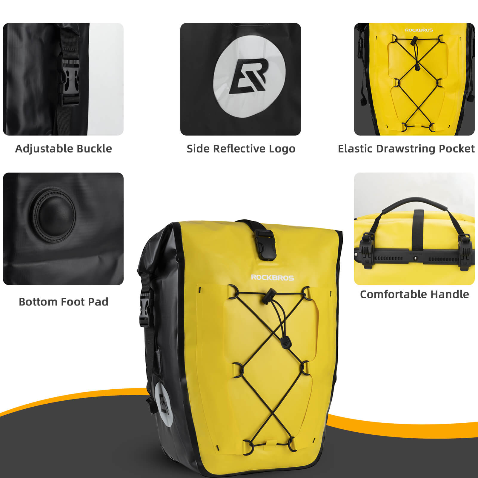 Fully Waterproof Bike Pannier Large Capacity
