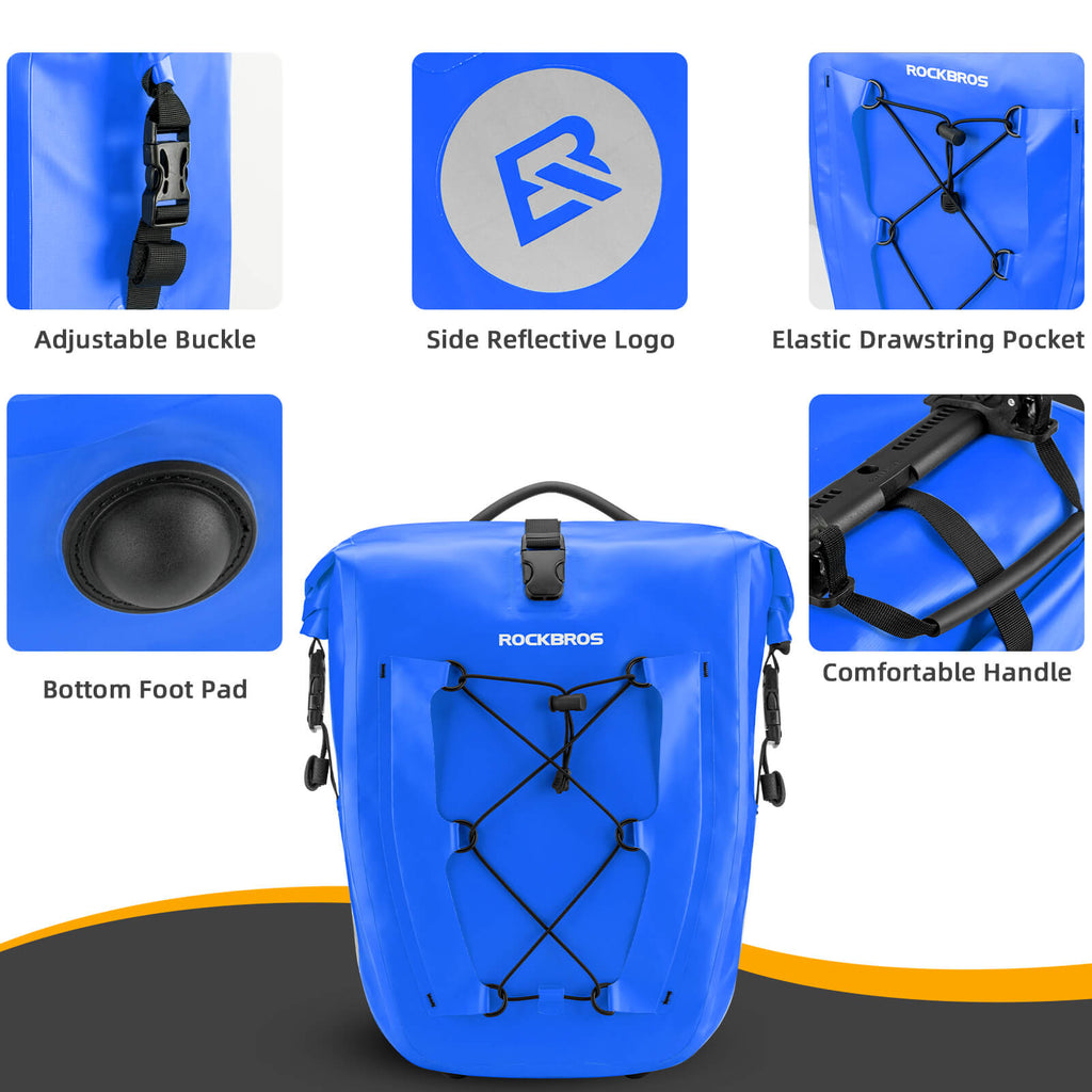 Fully Waterproof Bike Pannier Large Capacity