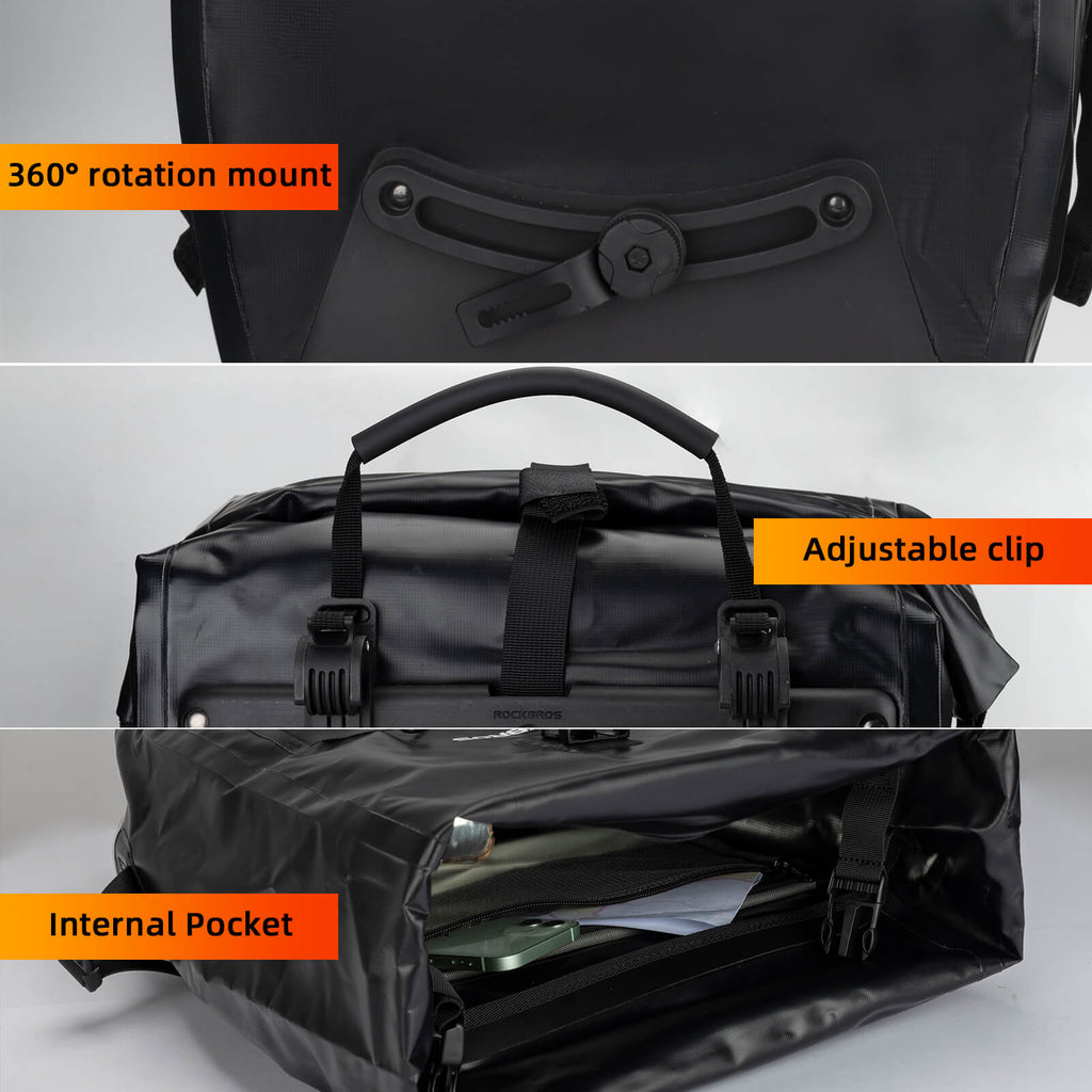 Fully Waterproof Bike Pannier Large Capacity