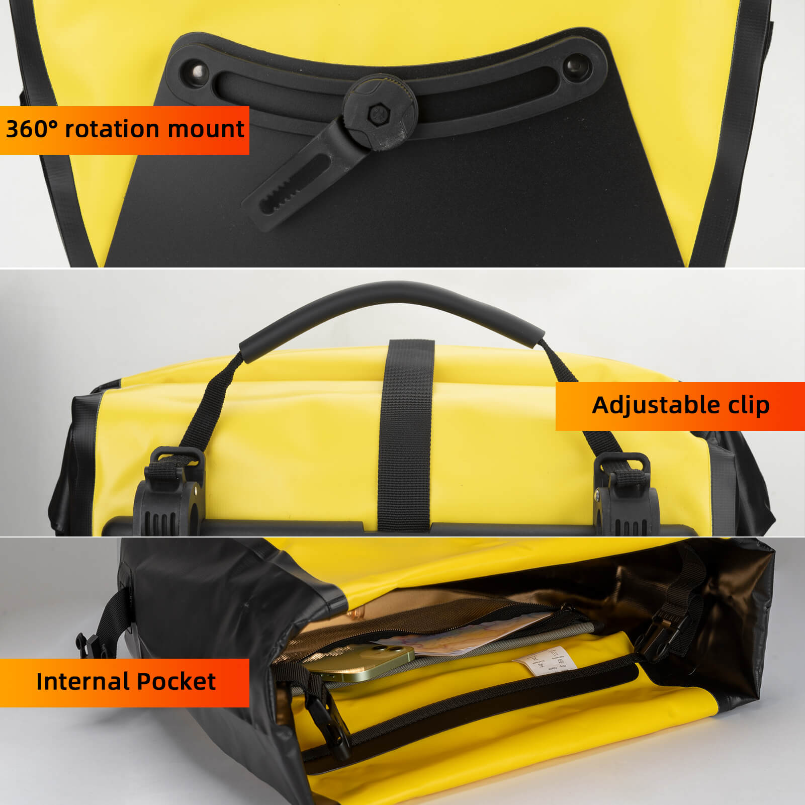 Fully Waterproof Bike Pannier Large Capacity