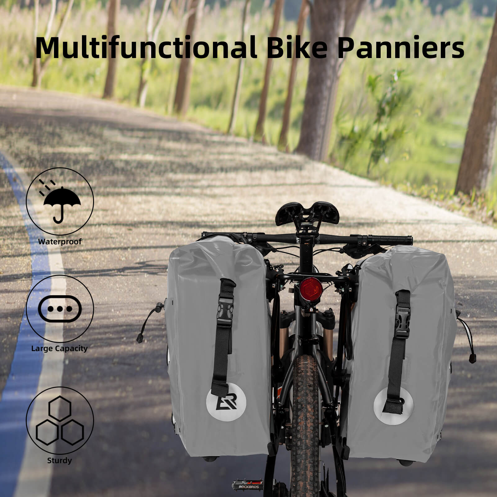 Fully Waterproof Bike Pannier Large Capacity