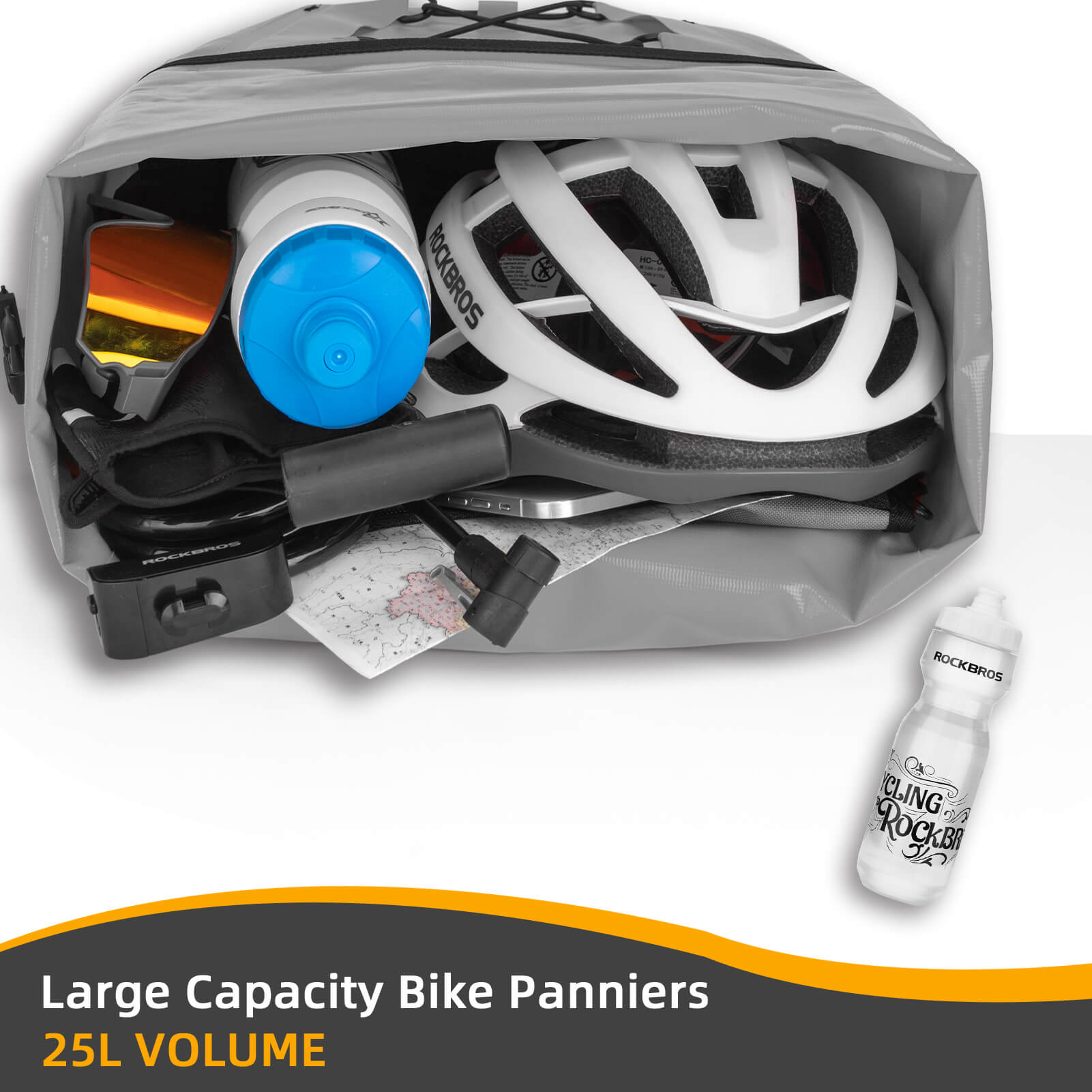 Fully Waterproof Bike Pannier Large Capacity