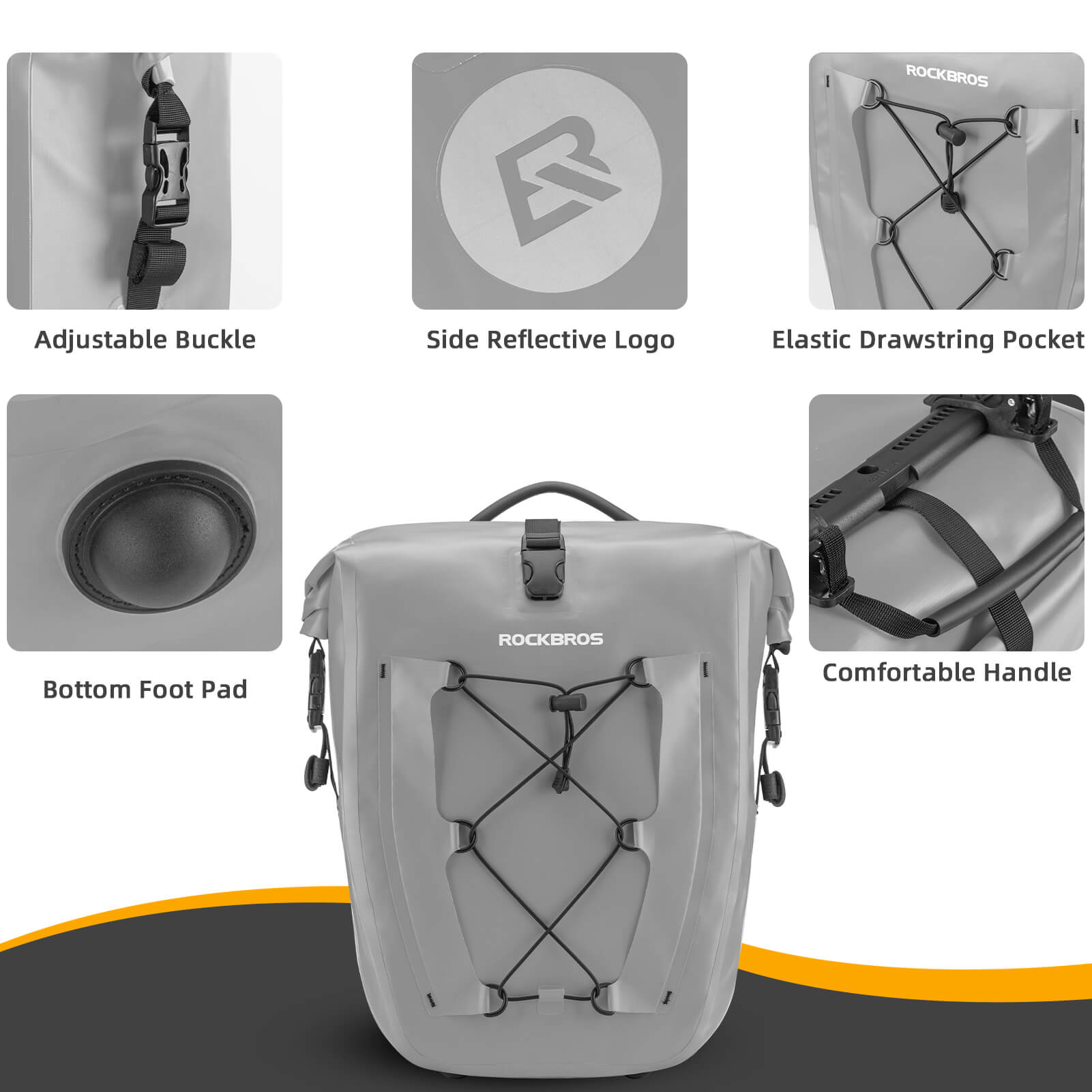 Fully Waterproof Bike Pannier Large Capacity