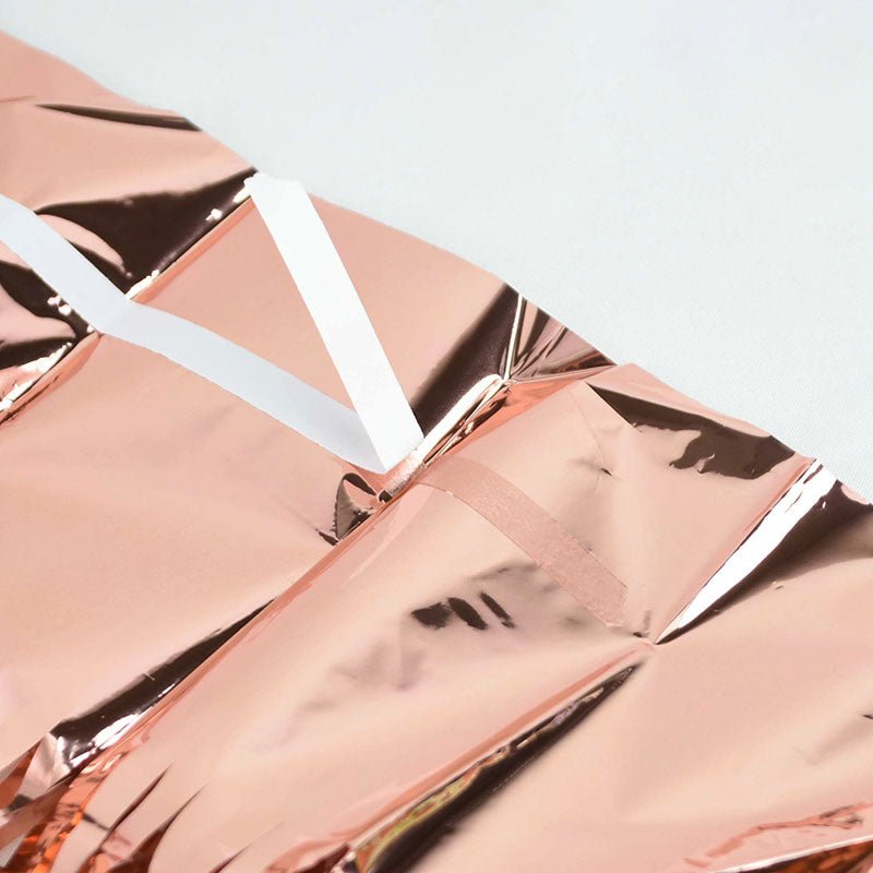 Rose Gold Fringe Curtain