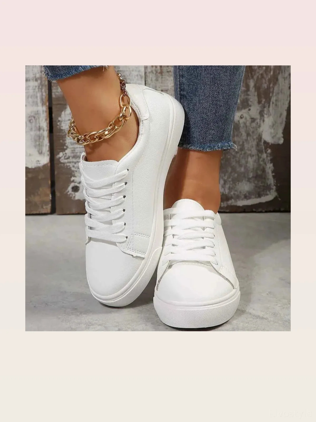 Round Toe Platform Sneakers