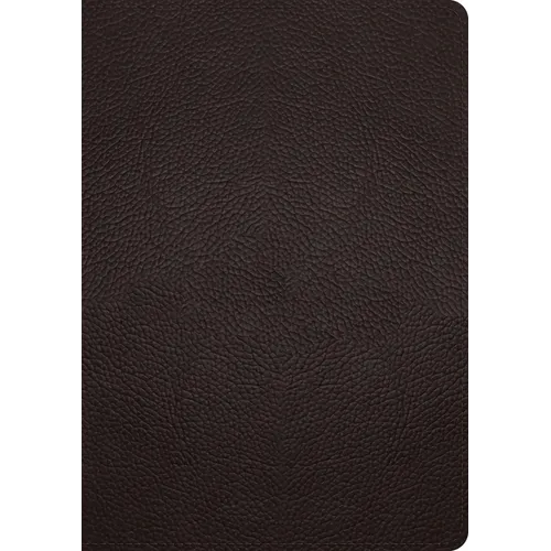 ESV Study Bible (Buffalo Leather, Deep Brown) - Leather