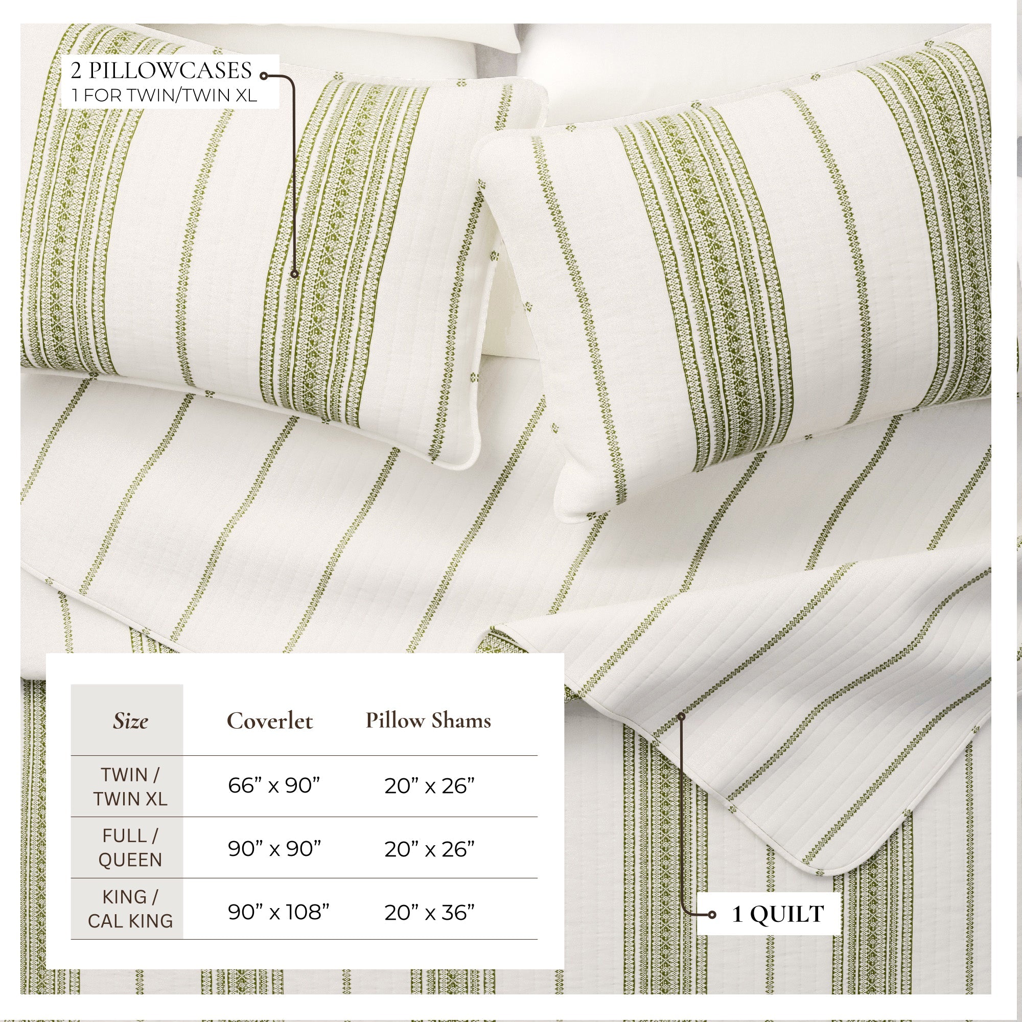 Stripe Quilt - Wesley Collection