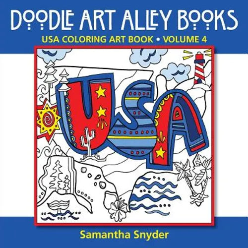 USA Coloring Art Book - Paperback