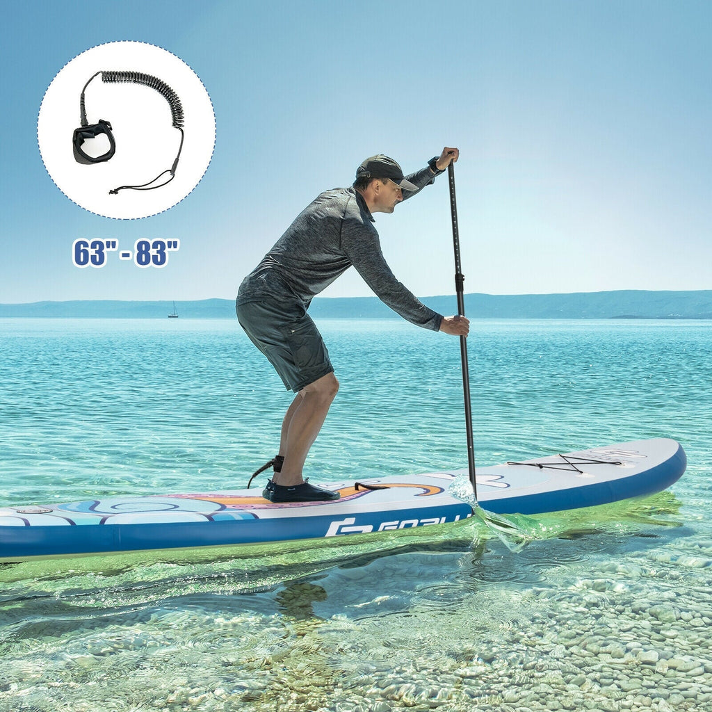 11 ft Inflatable Stand Up Paddle Board Surfboard with Aluminum Paddle Pump