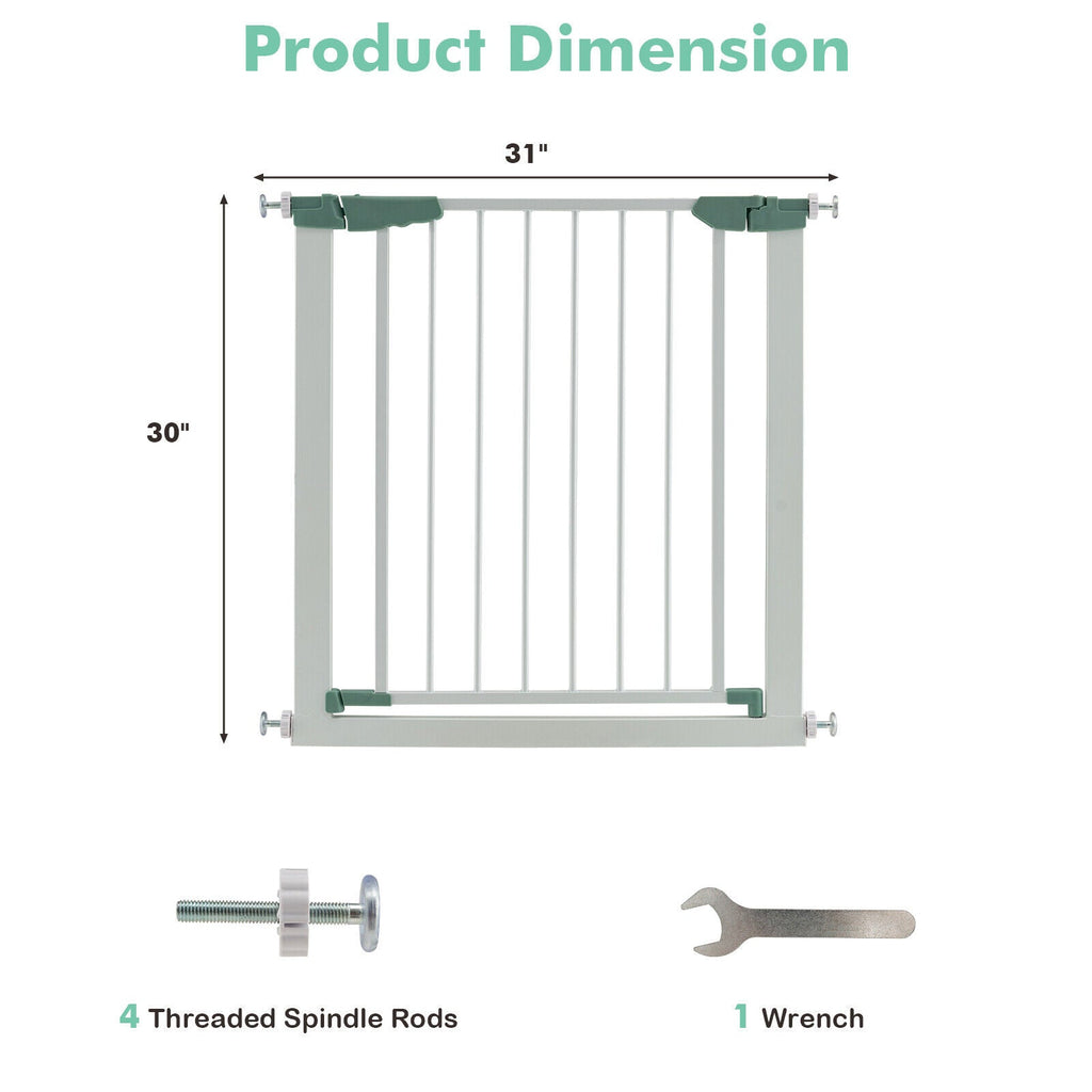 30-32.5 Inch Wide Safety Gate with 30 Inch Scientific Height