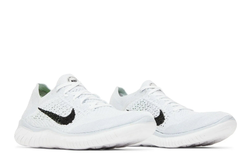 Nike Free RN Flyknit 2018 Running Shoes - White/Platinum