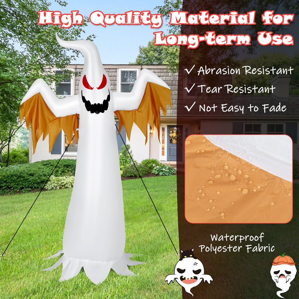 6 Feet Halloween Inflatable Ghost Quick Blow up Halloween D√©cor with LED Lights