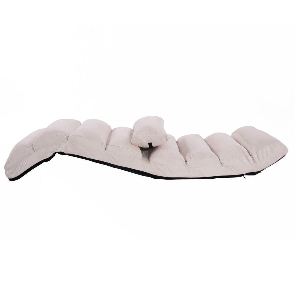 Folding Lazy Sofa Chair Stylish Sofa Couch Beds Lounge Chair W/Pillow