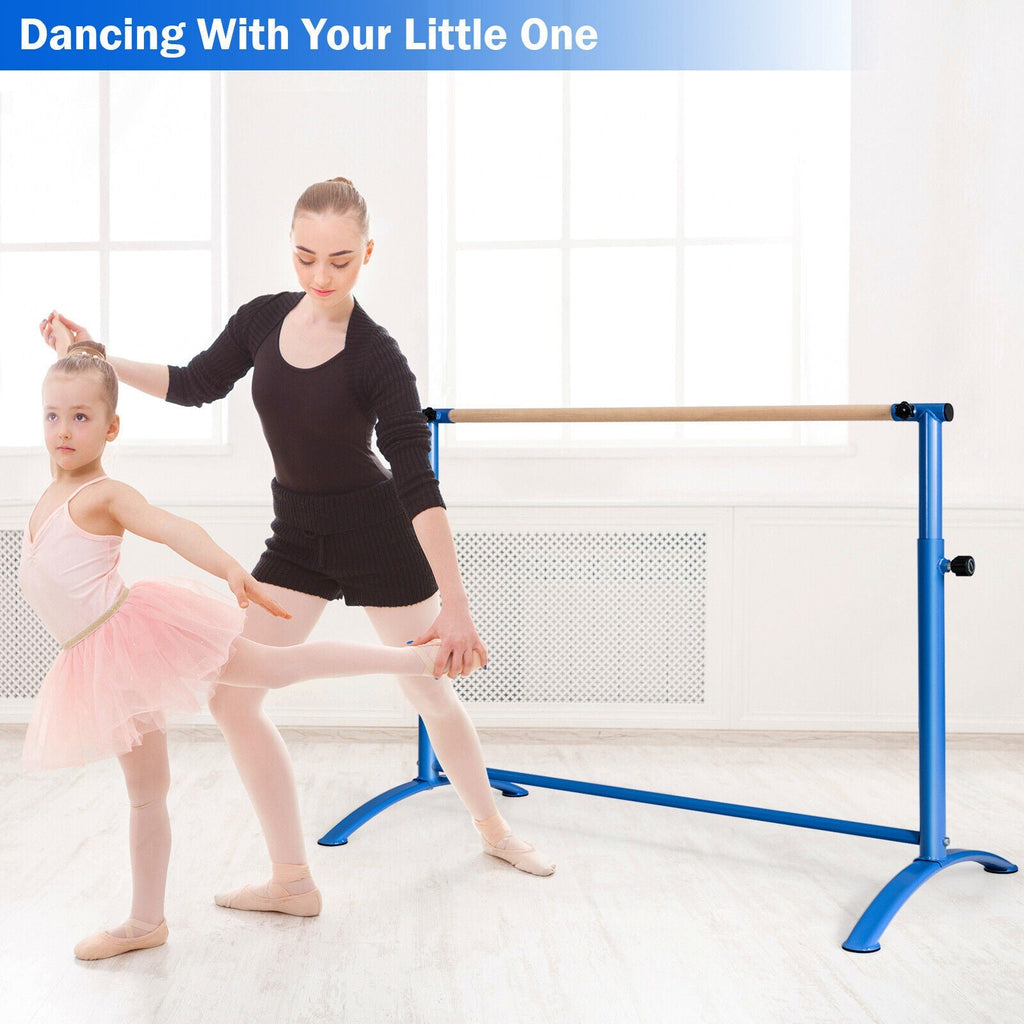 51 Inch Ballet Barre Bar with 4-Position Adjustable Height