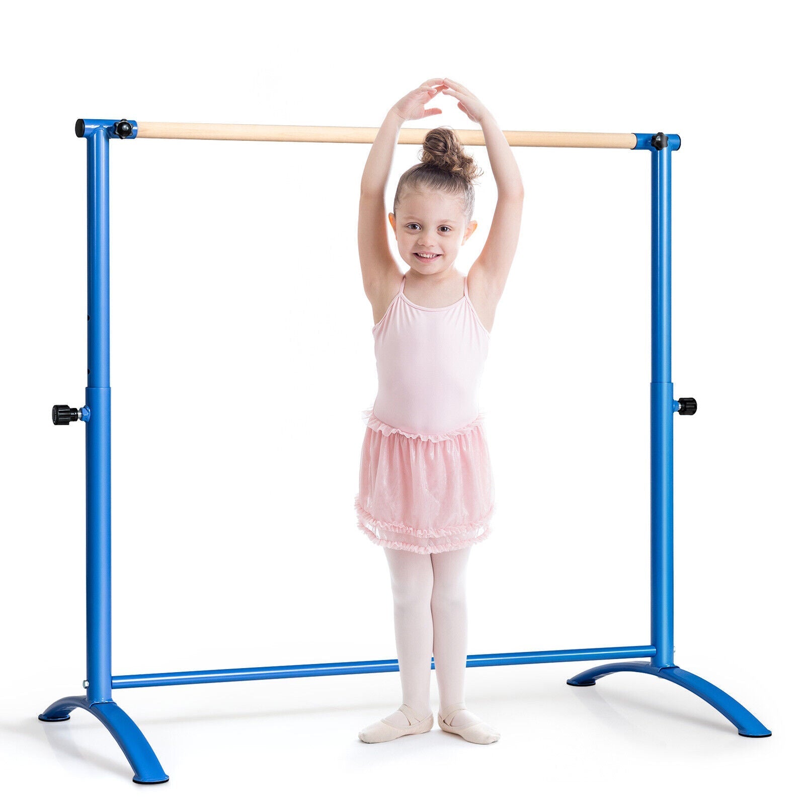 51 Inch Ballet Barre Bar with 4-Position Adjustable Height