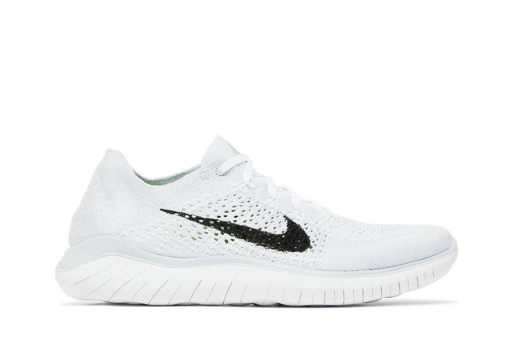 Nike Free RN Flyknit 2018 Running Shoes - White/Platinum