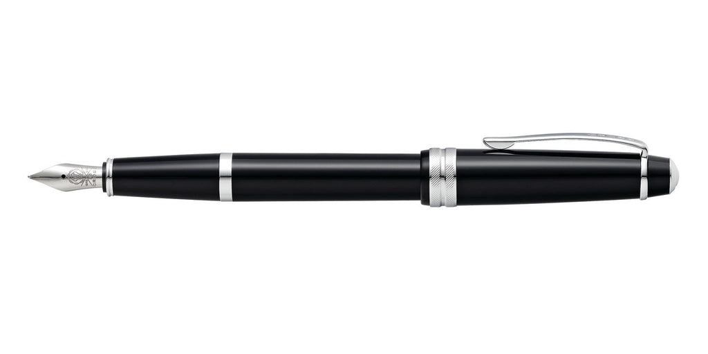 Bailey Light™ Polished Black Resin Medium Nib Fountain Pen