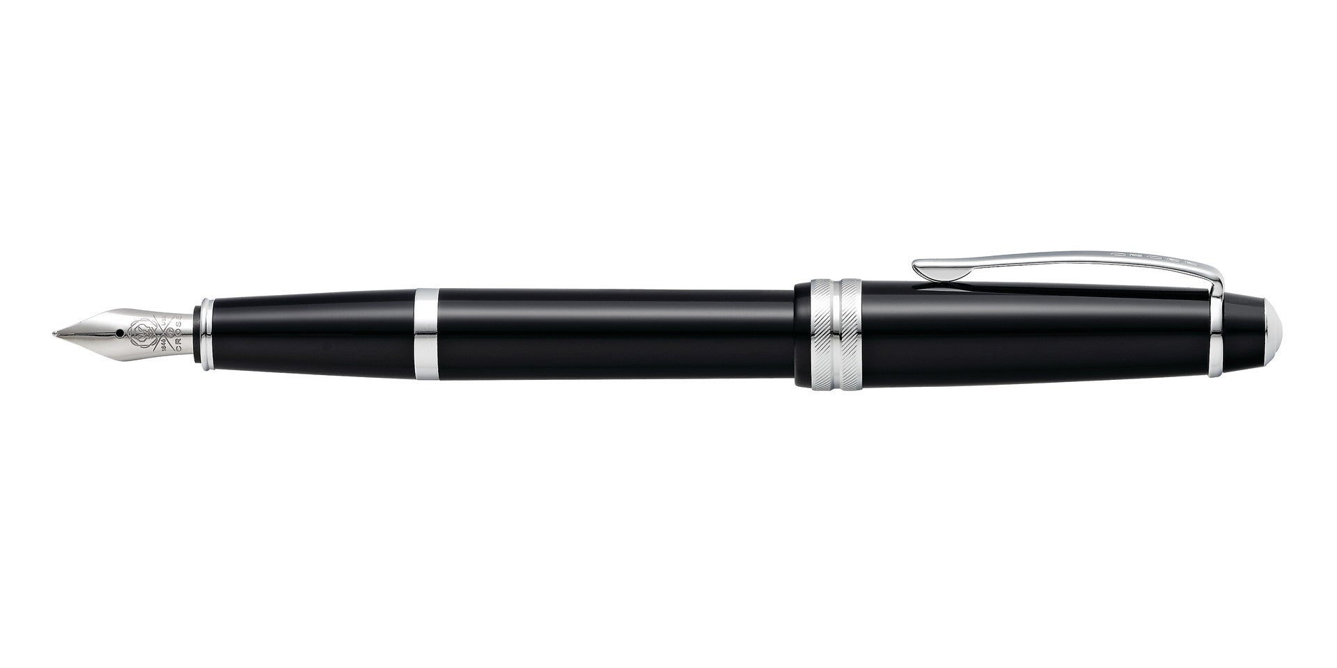 Bailey Light™ Polished Black Resin Medium Nib Fountain Pen