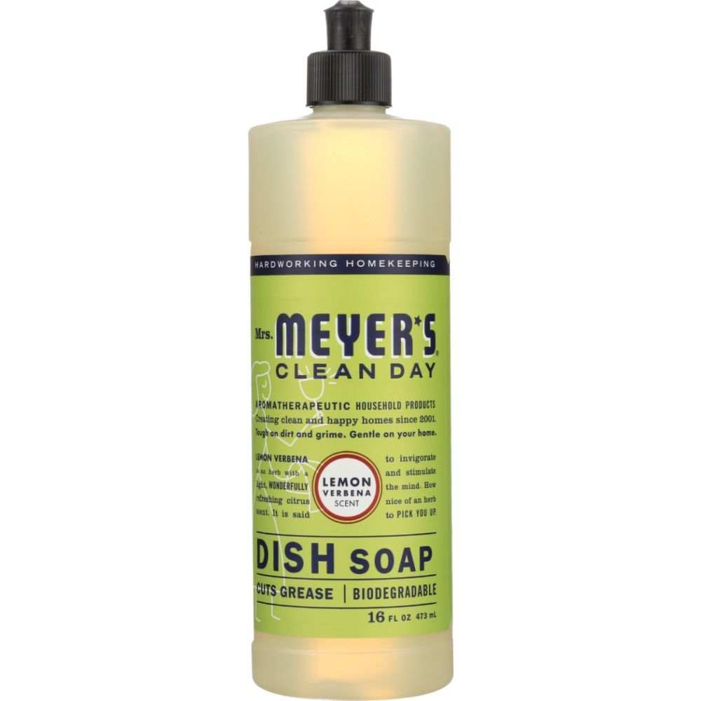 Mrs Meyers Clean Day: Lemon Verbena Dish Soap - Brighten Your Dishes 16 oz