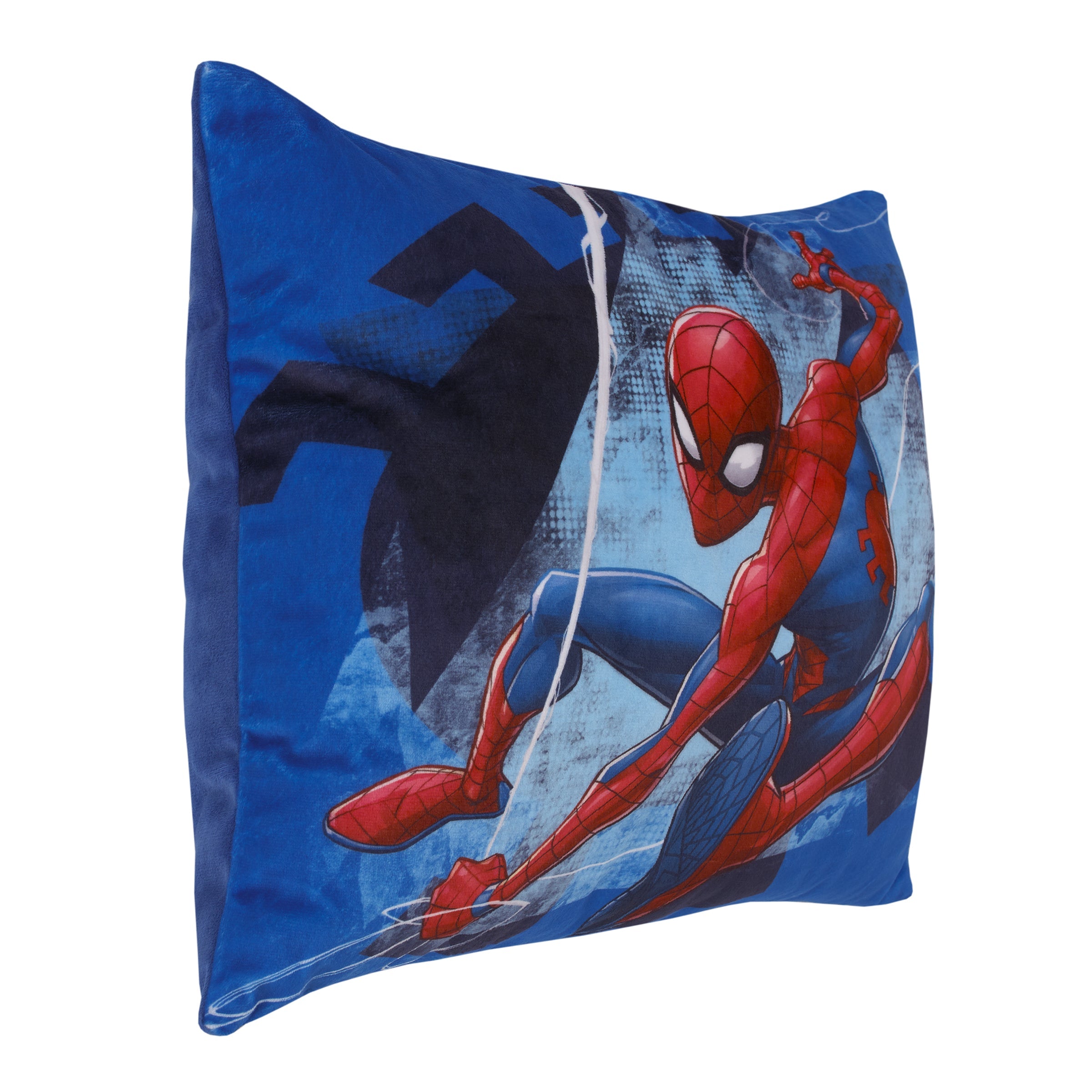 Spider-Man to the Rescue Blue and Red Plush Toddler Pillow