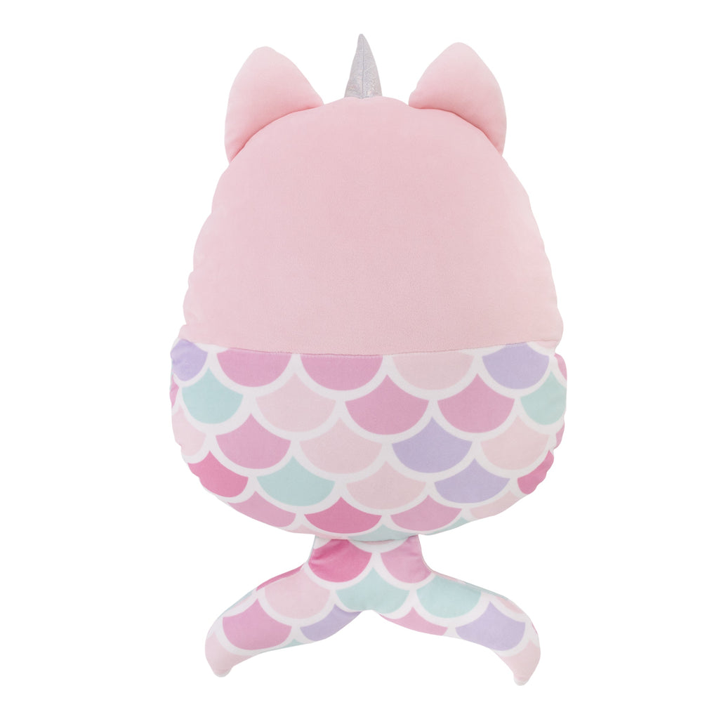 Mermaid Kitty Unicorn Pink, Aqua, and Lavender Squishy Toddler Pillow