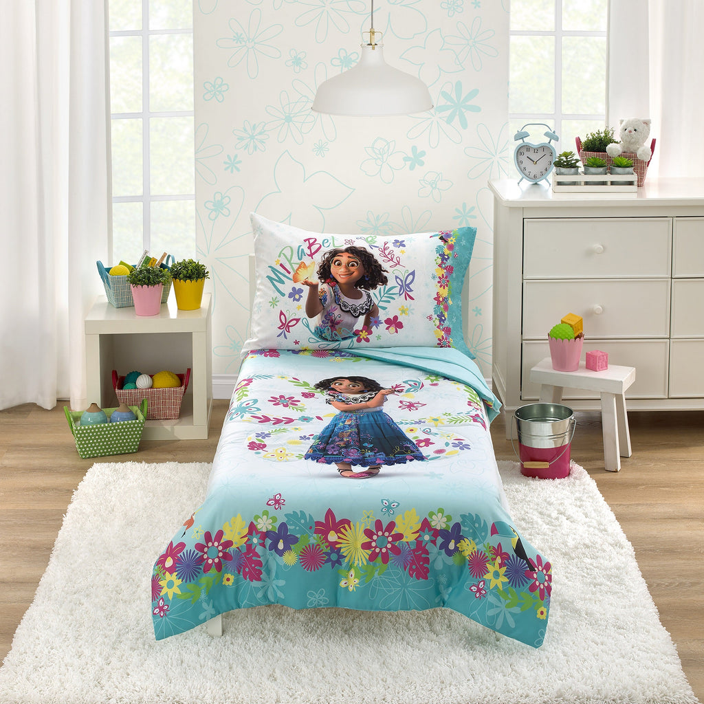 Encanto Tropical Delight White and Purple Mirabel "Uniquely Me" Toddler Pillow
