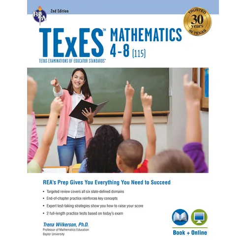 TExES Mathematics 4-8 (115) Study Guide 2025-2026 - Paperback