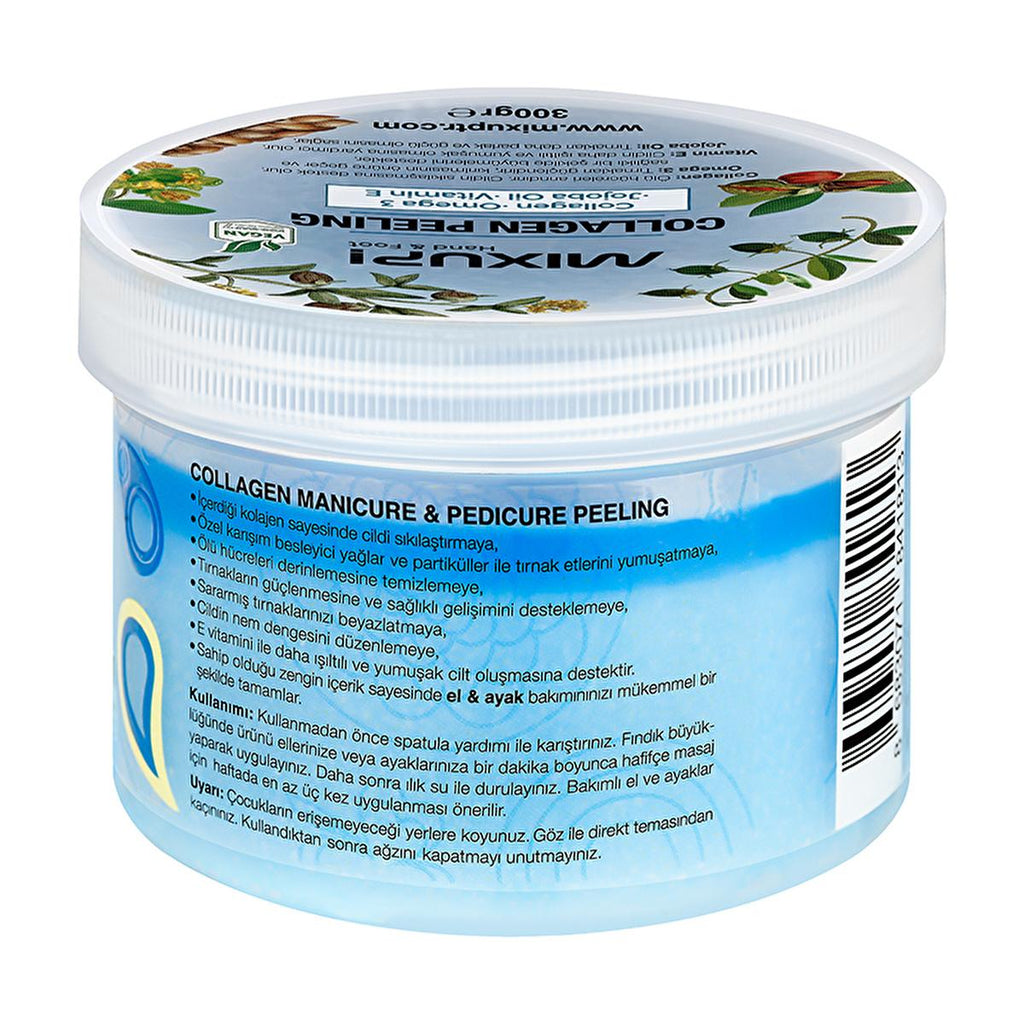 Mixup Hand & Foot Collagen Peeling for Healthy Nail Growth & Skin Exfoliation - 300g