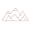 Mountain Shaped Wire Nursery Wall Decor, Copper Finish
