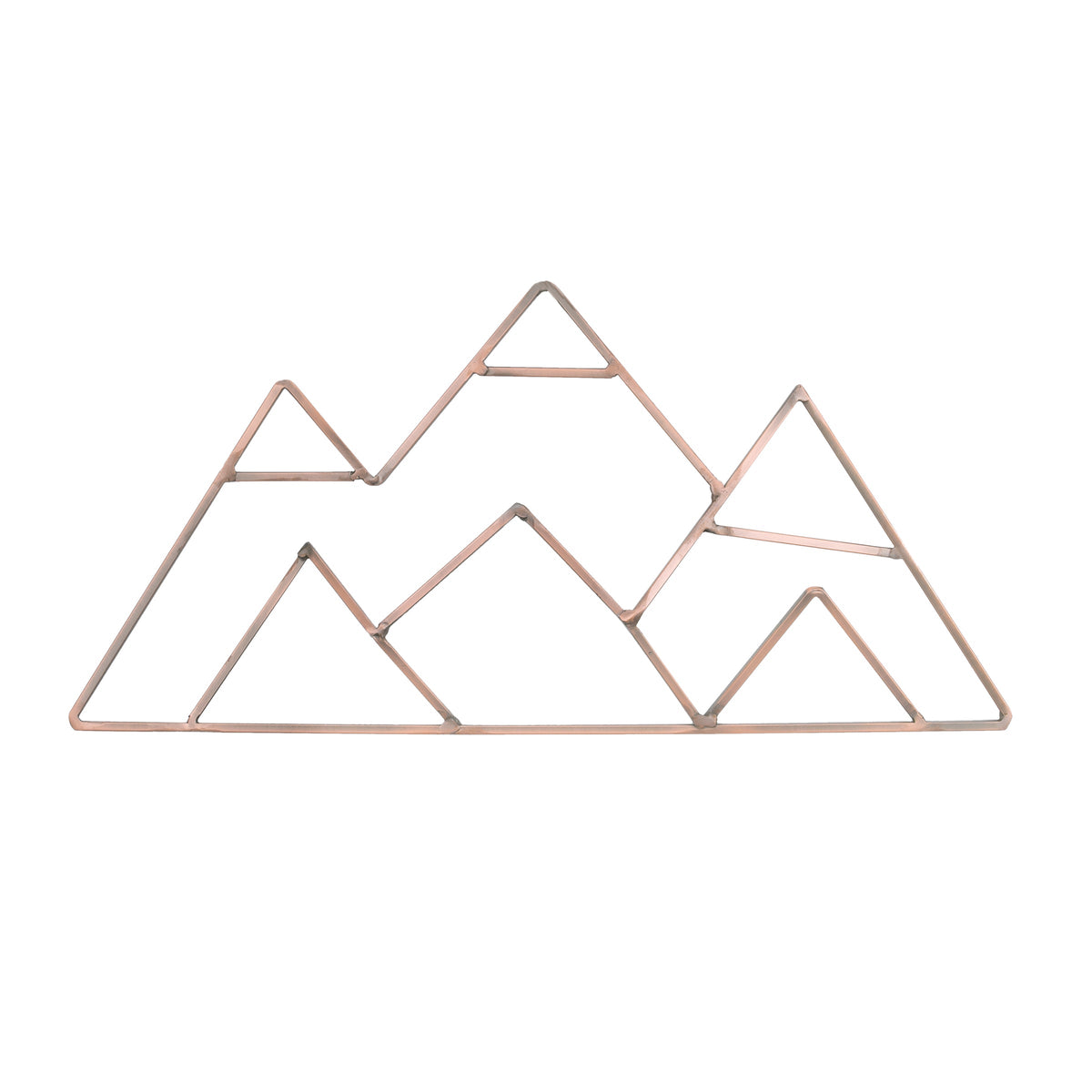 Mountain Shaped Wire Nursery Wall Decor, Copper Finish