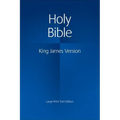 Large Print Text Bible-KJV - Hardcover